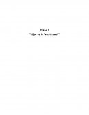 TEMA 1 “¿Qué es la fe cristiana?”