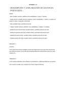 DESCRIPCIÓN Y EXPLORACIÓN DE DATOS EN PSICOLOGÍA.