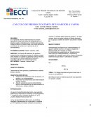 CALCULO DE PRESION VOLUMEN DE UN MOTOR A VAPOR.