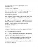 Apuntes de Derecho Internacional.
