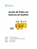 Aceite de palta con esencia de azafran