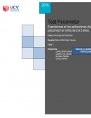 Test psicomotor para niños de 1 a 5 años