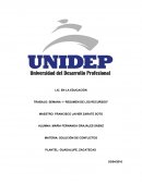 Resumen de los recursos. La resolución de conflictos