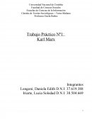 Trabajo Práctico Nº1: Karl Marx