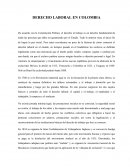 DERECHO LABORAL EN COLOMBIA .