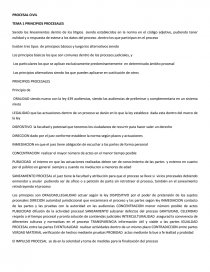 TEMA 1 PRINCIPIOS PROCESALES. Página 1