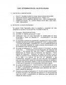 Caso de determinación del valor en aduana