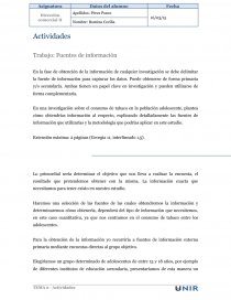 Trabajo: Fuentes de información.. Página 1