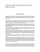 ENSAYO DEL LIBRO “INTELIGENCIA ECOLOGICA” DE DANIEL GOLEMAN