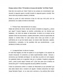 Ensayo sobre el libro “El hombre en busca del sentido” de Viktor Frankl