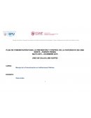 PLAN DE COMUNICACIÓN PARA LA PREVENCIÓN Y CONTROL DE LA CHICUNGUYA EN LIMA NORTE – PUENTE PIEDRA