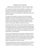 Reflexión personal de la practica docente