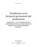 Tendencias de formación del profesorado