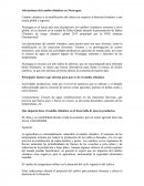 Afectaciones del cambio climático en Nicaragua.