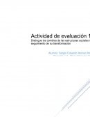 Evolución de las estructuras sociales.