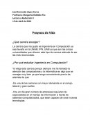 Un Ejemplo de Proyecto de Vida.