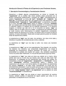 Introducción General al Planteo de la Experiencia como Fenómeno Humano.