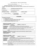 Planeacion. Actividad para empezar bien el día