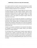 COMENTARIO “EL ÉXITO NO LLEGA POR CASUALIDAD”