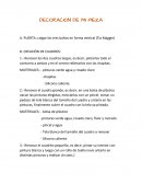 Texto de Ejemplo "DECORACIÓN DE MI PIEZA"