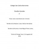 Tema: Auto conocimiento de mí mismo