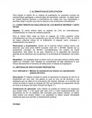 Alternativas de explotacion