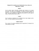 Ntegración de padres en el tratamiento de sus hijos con diagnóstico autista