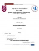 PRÁCTICA No. 1 “PROGRAMA DE MANTENIMIENTO”