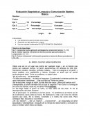 Evaluación Diagnóstica Lenguaje y Comunicación Séptimo Básico.