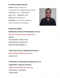 Ejemplo de currículo.. Página 1