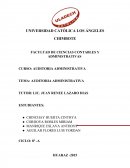 AUDITORÍA ADMINISTRATIVA DE LA EMPRESA: ¨MULTISERVICIOS RUBY¨