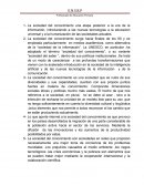 La sociedad del conocimiento una etapa posterior a la era de la informació