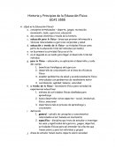 Historia y Principios de la Educación Física