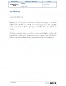 Actividades. Atención al cliente.