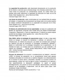 La capacidad de producción: está relacionada directamente con la producción de los bienes o servicios que la empresa tenga.