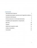 Investigación de mercado internacional “Exportación Argentina de miel a Bolivia”