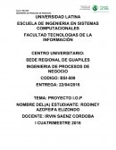 INGENIERIA DE PROCESOS DE NEGOCIO
