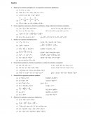 Guía de Ejercicios Algebra