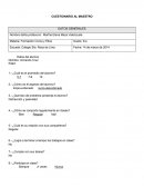 Cuestionario Maestro