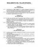 REGLAMENTO DEL TALLER INTEGRAL