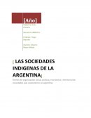 LAS SOCIEDADES INDIGENAS DE LA ARGENTINA