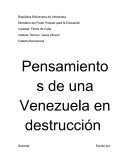 En Cartagena de Indias, Simón Bolívar llamado a sí mismo como un hijo de la infeliz Caracas