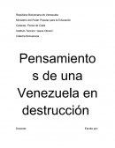 En Cartagena de Indias, Simón Bolívar llamado a sí mismo como un hijo de la infeliz Caracas