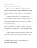 El forense o judicial, que versa sobre la justicia o la injusticia de hechos pretéritos cometidos por un sujeto a quien se acusa o se defiende. La finalidad de este discurso es ventilar litigios, juicios o pleitos ante un juez, hoy ante un órgano jurisd