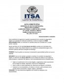 Acta constitutiva ingenieria en gestion empresarial