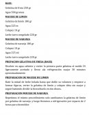 Disolver en agua caliente y verter la primera parte gelatina al molde 24 ligeramente aceitado y llevar ala refrigeración cuajar 30 minutos aproximadamente.