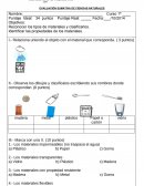 EVALUACION CIENCIAS NATURALES MATERIALES.