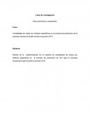 Contabilidad de costos por órdenes específicas en el proceso de producción de la empresa Gavanorsa Estelí durante el período 2014.