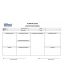 Formato de plan de clase semanal.