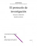 Cuaderno presenta de manera sucinta los principales apartados que estructuran un protocolo de investigación, señala las operaciones metodológicas involucradas en el proceso y proporciona, a manera de guía, ejemplos de redacción de esos apartados.